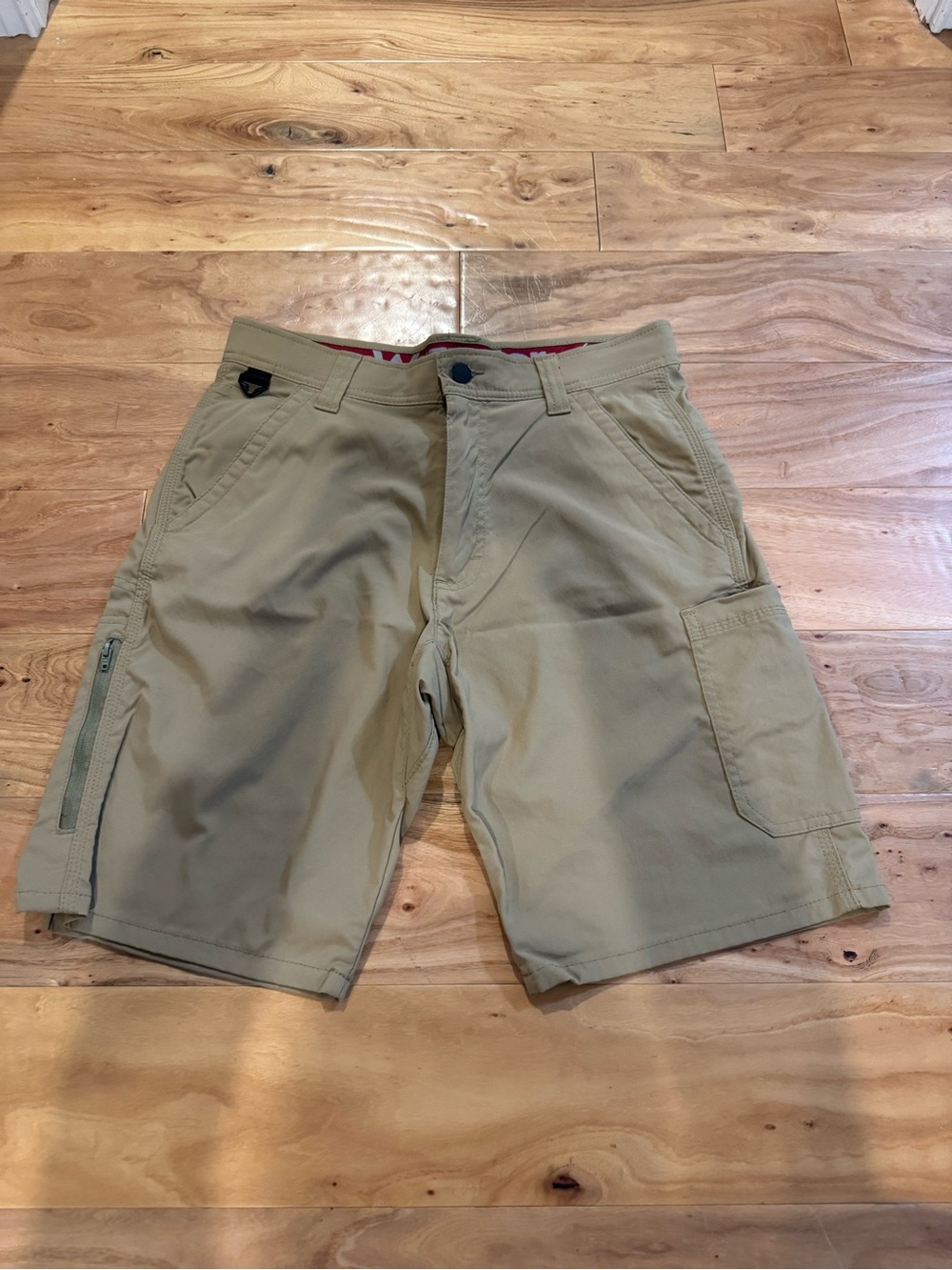 Men's Wrangler Khaki Utility Cargo Shorts